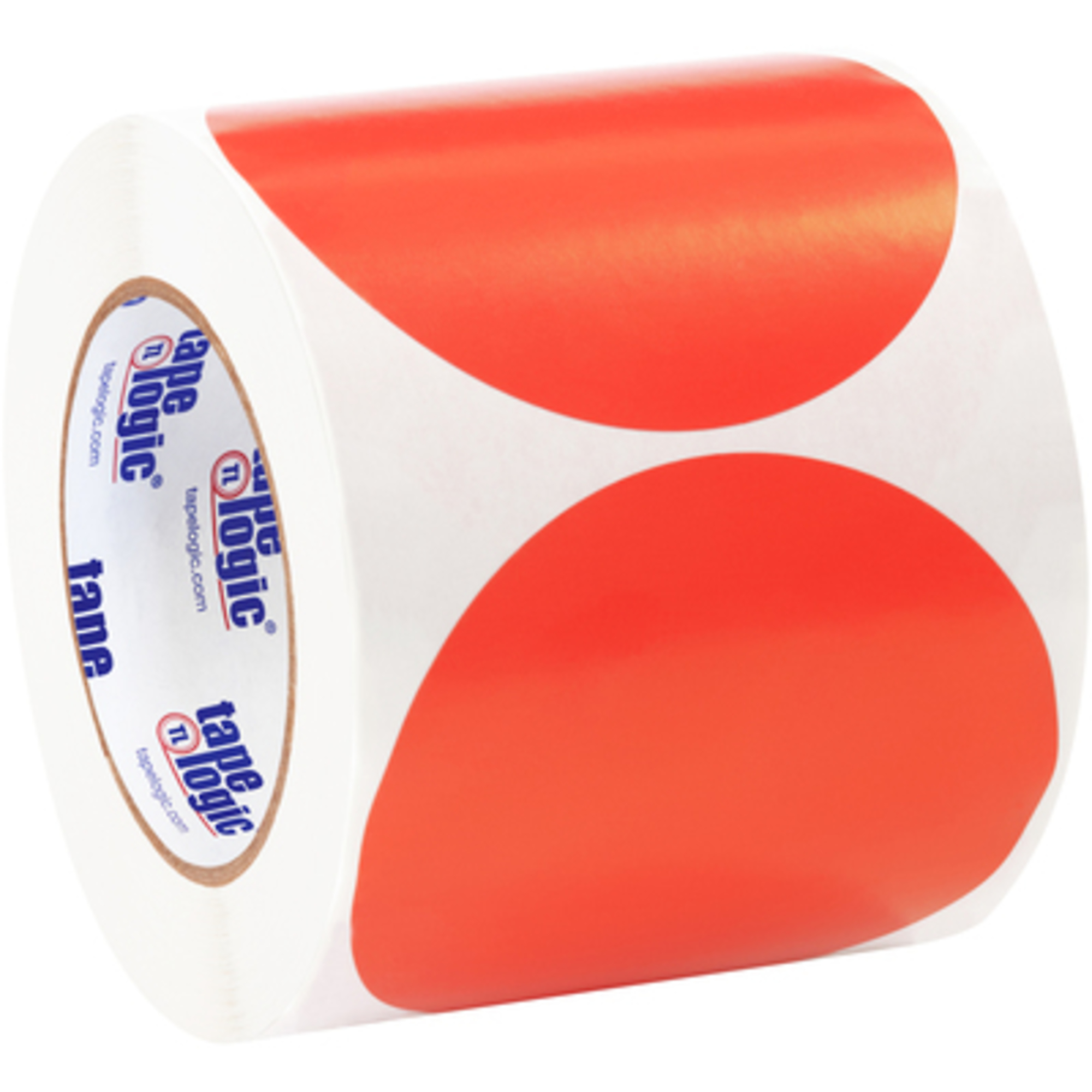 4in. Fluor Red Inven Circl Label 500/CS, Model# DL615G